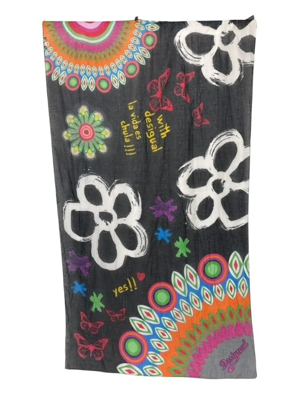 Desigual Women's Scarf Large 42 x 74.5 Artsy 